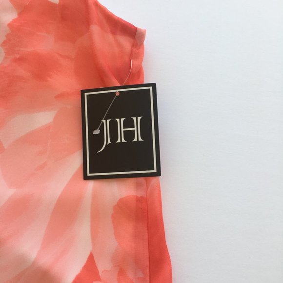 Womens Dress A-line 14 Sheer Abstract *SOLD* - Picture 3 of 7